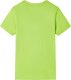 vidaXL Koszulka dziecięca z krótkimi rękawami, limonkowa, 116 2