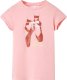 vidaXL Koszulka dziecięca z krótkimi rękawami, różowa, 116 1