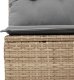 vidaXL Sofa ogrodowa z poduszkami, 2-osobowa, beż, polirattan 6