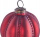Beliani Zestaw 6 bombek szklanych czerwony ARGENTIN 7