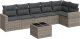 vidaXL 7-częściowy zestaw wypoczynkowy do ogrodu, z poduszkami, szary 2
