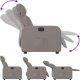 vidaXL vidaXL Elektryczny fotel rozkładany, kolor taupe, obity tkaniną 7