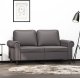 vidaXL 2-osobowa sofa, szary, 120 cm, sztuczna skóra 1