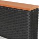 vidaXL 4-częściowy zestaw wypoczynkowy do ogrodu, poduszki, rattan PE czarny 9