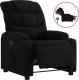vidaXL Elektryczny fotel rozkładany, czarny, obity tkaniną 2