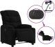 vidaXL Elektryczny fotel rozkładany, czarny, obity tkaniną 4