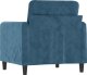 vidaXL Fotel, niebieski, 60 cm, obity aksamitem 5