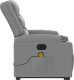 vidaXL Podnoszony fotel masujący, elektryczny, rozkładany, jasnoszary 9
