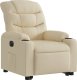 vidaXL Podnoszony fotel masujący, elektryczny, rozkładany, kremowy 3