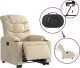 vidaXL Podnoszony fotel masujący, elektryczny, rozkładany, kremowy 5