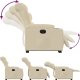 vidaXL Podnoszony fotel masujący, elektryczny, rozkładany, kremowy 6