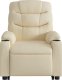 vidaXL Podnoszony fotel masujący, elektryczny, rozkładany, kremowy 8