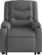 vidaXL Podnoszony fotel masujący, rozkładany, ciemnoszary, tkanina 8