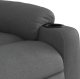 vidaXL Podnoszony fotel masujący, rozkładany, ciemnoszary, tkanina 10