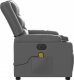 vidaXL Rozkładany fotel masujący, elektryczny, szary, sztuczna skóra 9