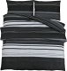 vidaXL Zestaw pościeli, czarno-biały, 135x200 cm, bawełna 2