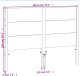 vidaXL Wezgłowie do łóżka, woskowy brąz, 180 cm, lite drewno sosnowe 8