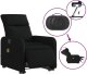 vidaXL Podnoszony fotel masujący, elektryczny, rozkładany, czarny 6