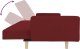vidaXL 2-osobowa kanapa z poduszkami, czerwone wino, obita tkaniną 7