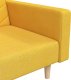 vidaXL 2-osobowa kanapa, 2 poduszki, żółta, tapicerowana tkaniną 9