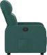 vidaXL Fotel rozkładany, ciemnozielony, tapicerowany tkaniną 7