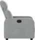 vidaXL Fotel rozkładany, jasnoszary, tapicerowany tkaniną 7
