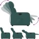 vidaXL Podnoszony fotel masujący, elektryczny, rozkładany, zielony 6
