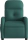 vidaXL Rozkładany fotel masujący, elektryczny, ciemnozielony, tkanina 8