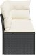vidaXL Sofa ogrodowa z poduszkami, 3-osobowa, czarna, polirattan 4