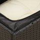 vidaXL Sofa ogrodowa z poduszkami, 3-osobowa, czarna, polirattan 7