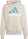 Adidas Bluza męska adidas Essentials French Terry Big Logo Hoodie beżowa IJ8584 L 1