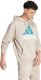 Adidas Bluza męska adidas Essentials French Terry Big Logo Hoodie beżowa IJ8584 L 3