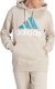 Adidas Bluza męska adidas Essentials French Terry Big Logo Hoodie beżowa IJ8584 L 4