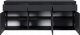 Selsey Komoda trzydrzwiowa Evo z szufladami wisząca 154 cm Czarna 2