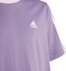 Adidas Koszulka dla dzieci adidas Essentials 3-Stripes Cotton Loose Fit Boyfriend Tee fioletowa IL3276 128cm 2