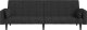 vidaXL 2-osobowa kanapa, 2 poduszki, czarna, tapicerowana tkaniną 5