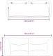 vidaXL Poduszka na wezgłowie, cappuccino, 120 cm, sztuczna skóra 10