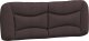vidaXL Poduszka na wezgłowie, ciemnobrązowa, 140 cm, tkanina 2