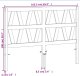 vidaXL Wezgłowie do łóżka, woskowy brąz, 160 cm, lite drewno sosnowe 9