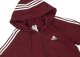 Adidas Bluza męska adidas Essentials French Terry 3-Stripes Full-Zip Hoodie bordowa IS1365 M 3