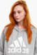 Adidas Bluza damska adidas Essentials Big Logo Oversized French Terry Hoodie szara IC9865 L 2