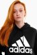 Adidas Bluza damska Essentials Big Logo Oversized French Terry Hoodie czarna HR4934 M 3