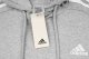 Adidas Bluza męska adidas Essentials French Terry 3-Stripes Hoodie szara IC0437 L 4