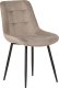 Beliani Zestaw 2 krzeseł do jadalni welurowy beżowoszary MELROSE 3