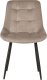 Beliani Zestaw 2 krzeseł do jadalni welurowy beżowoszary MELROSE 4