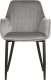 Beliani Zestaw 2 krzeseł do jadalni welurowy ciemnoszary WELLSTON 4