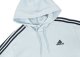 Adidas Bluza męska adidas Essentials Fleece 3-Stripes Hoodie błękitna IS0004 S 3