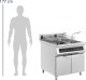 Royal Catering Frytownica indukcyjna podwójna z szafką 2 x 30 l 60-190 C 380 V 20000 W Frytownica indukcyjna podwójna z szafką 2 x 30 l 60-190 C 380 V 20000 W 2