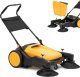 Ulsonix Zamiatarka ręczna magazynowa do piasku liści 2 szczotki 92 cm 40 l Zamiatarka ręczna magazynowa do piasku liści 2 szczotki 92 cm 40 l 1