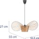 Lampa wisząca Uniprodo Lampa sufitowa wisząca boho 1 punktowa E27 - kapelusz Lampa sufitowa wisząca boho 1 punktowa E27 - kapelusz 6